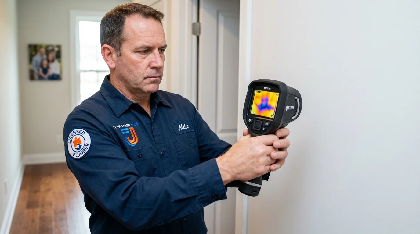 Thermal imaging leak detection by Johns Plumbing LLC in Rock Hill